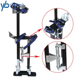Yi166222t Yibei-tech Drywall Stilts 15 To 23 Inch Adjustable Aluminum Tool Professional Grade #3