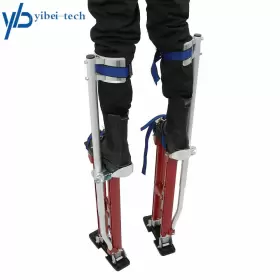 Yi220934t Yibei-tech Adjustabl Aluminum Drywall Stilts Tool 24-40 In For Taping Painting Painter Red #3