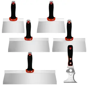 Yltoloo 716709662042 Drywall Taping Knife Set 6 Pcs Stainless Steel Knives Includes Inch 8