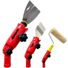 Yltoloo Ylto0067 Multi-angle Paint Brush Extender For High Ceiling 1 Pcs Extension Pole Red
