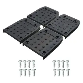 Yooodonnn Yyd05 4 Pcs Drywall Stilt Sole Replacement Nonslip Rubber Floor Pads With Screws