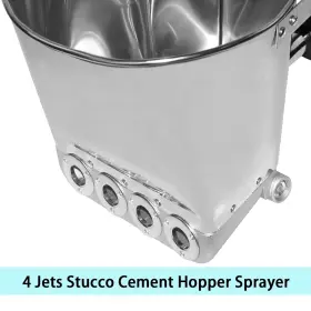 2312030em-scs-y Ysil Stucco Cement Sprayer 4 Jets Plaster Mortar Pneumatic Hopper Spray Gun Wall P #3