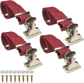 Yuddiagzho 445021750757 Universal Drywall Stilt Replacement Straps 4pcs - Adjustable Nylon Leg