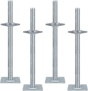 Yzzwer 753848185780 18 Inch Scaffold Adjustable Leveling-jack Parts - Galvanized Solid