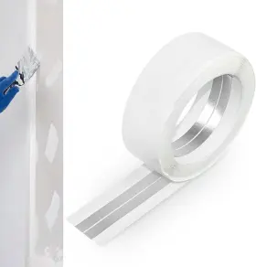Zeckzoin 744110083880 Drywall Corner Tape 59 Inch Reinforced Dry Wall With Metal No Adhesi