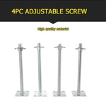 4 Pack 18" Scaffolding Leveling Jack With Base Plate Screw Solid Stem Adjustable. Fixed Price $69.99.