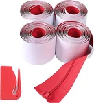 (4-PACK) Heavy-duty Dust Protector Zipper (red) Self-adhesive. Fixed Price $28.99.