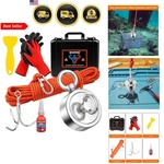 Magnet Fishing Kit 1000 Lbs Pulling Force Rope Gloves Carabiner Hooks. Fixed Price $69.14.