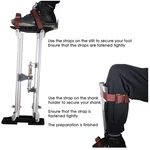 Silver Aluminum Stilts 24"-40" Professional. Fixed Price $203.99.