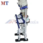 15" - 23" For Painters Walking Tool Silver Adjustable Aluminum Alloy Stilts. Fixed Price $95.91.