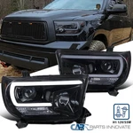 Black/smoke Fits 2007-2013 Toyota Tundra Sequoia Projector Headlights Led Tube. Fixed Price $237.45.