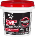 Dap 12140 Fast Final Interior Exterior Spackle, 1/2-PINT. Fixed Price $6.99.