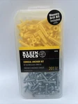 Klein Tools 53729 Drywall Kit For Use Masonry, 100 Anchors. Fixed Price $10.42.