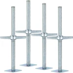 Scaffold 24" Adjustable Leveling Galvanized Screw Jack With Base Silver. Fixed Price $214.76.