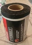 Everbilt Asphalt Saturated Black Roof Repair Fabric 6 In. X 150 Ft. Roll New. Fixed Price $8.84.