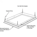 Lithonia Lighting DGA22 Drywall Grid Adapter Kit, Ft X. Fixed Price $45.25.