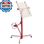 Vevor 16FT Drywall Lift Heavy-duty 150 Lbs Sheetrock Hoist Adjustable. Fixed Price $332.33.