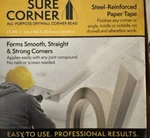 Sure Corner CT-100 All-purpose Drywall Bead 2" X 100' Steel Reinforced Ta. Fixed Price $24.99.