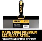 Dewalt 12" Taping Knife Stainless Steel W/soft Grip Handle DXTT-2-137. Fixed Price $16.00.