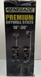 Renegade Pro Premium Drywall Stilts 18" - 30" Heavy Gauge Aluminum Nib. Fixed Price $185.00.