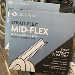 (2 - Rolls) Strait Mid Flexible Corner Bead 76MM 30.5M 100. Fixed Price $55.00.