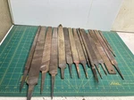 VINTAGE14 Lbs. Steel Files Blacksmith Anvil Forging Knife Blade Making. Fixed Price $49.00.
