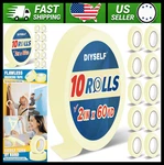 Diyself 10 Pack 2" Masking Tape For Painting Walls, Trim, Furniture & Cabinets. Fixed Price $65.99.