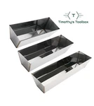 Advance Drywall Heliarc Stainless Steel Mud Pan Set 10", 12",14". Fixed Price $68.99.