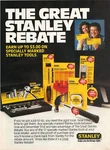 1982 Stanley Tools Set The Great Rebate Helps You Do Right Thing Print Ad. Fixed Price $14.94.