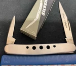Compass Industries C.i. 593 Silver Falcon Knife, Stainless Steel Handles, Japan. Fixed Price $19.99.