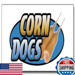 Signmission 48 Corn Decal Sticker Hot Dogs Trailer Cart OS-NS-D-1014-L-15225. Fixed Price $41.55.