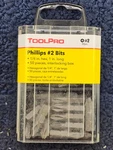 (50 Pieces) Toolpro TP60630: #2 Phillips Bit Tips With Interlocking Storage Box. Fixed Price $22.30.