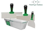 Usg Sheetrock Matrix Stainless Steel Drywall Taping Knife Set 6"-10"-12" W/ Pan. Fixed Price $99.99.