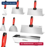 Shall Drywall Tool Kit, 7 Pcs Stainless Steel Set Includes Putty Knife, Taping. Fixed Price $68.89.