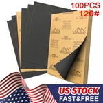 100X Sanding Sheet 120 Grit Full Size 9"X11" Kraft Backing Sandpaper. Fixed Price $52.99.