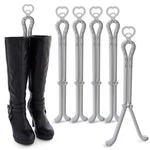 Juvale 6 Pack Folding Boot Shaper Stands For Storage, Grey Clip Support Inserts,. Fixed Price $13.00.