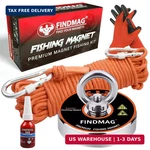 Findmag Super Strong Neodymium Fishing Magnets Kit, 500 Lbs Pulling Force. Fixed Price $26.98.