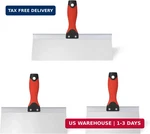 3PCS Drywall Taping Knife Set 8/10/12IN Stainless Steel Skimming Blades. Fixed Price $32.00.