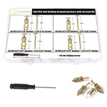 Self Drywall Anchors 130PCS Kit No Pre-drilling Required, Heavy Du.... Fixed Price $35.38.