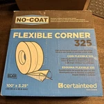 Certainteed No-coat 325 100' 3.25" Flexible Drywall Corner Trim Made Usa. Fixed Price $28.49.