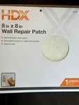 Hdx Self-adhesive Mesh & Aluminum Wall Repair 8" 12 Patches Box. Fixed Price $25.99.