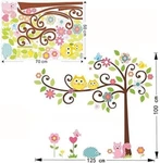 Wise Owl Tree Animals Wall Sticker Nursery Kids Room Decal. Fixed Price $18.99.