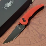 Kizer Cutlery Chili Pepper Knife Tactical Side Lock Red G10 Handle 154CM Steel. Fixed Price $75.00.