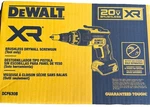 New Dewalt DCF630B 20V Max Xr Brushless Drywall Screwgun. Fixed Price $107.88.
