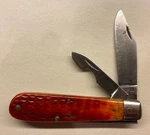 Unique Case Xx U.s.a. 1966-1969 6216 1/2 Jack Pocketknife Beautiful Red Bone. Fixed Price $145.00.