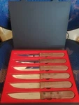 Columbia River Knife & Tool CRKT9000 6 Steak Set-metal Case-free Shipping. Fixed Price $35.00.