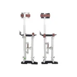 Silver Drywall Stilts 18-30 Inch Height Adjustable Lifts Aluminum Tool For Pa.... Fixed Price $147.52.