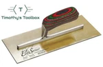 Kraft Tool 12"X 5" Elite Series Star Golden Stainless Steel Trowel Wood Handle. Fixed Price $79.00.