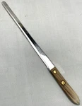 Vintage Niresk Industries Stainless Steel Cake Knife Wood Handle 9.5 Blade. Fixed Price $13.79.