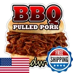 Signmission Pulled Pork Sandwich Concession Decal Restaurant D-DC-24-BBQ. Fixed Price $36.69.